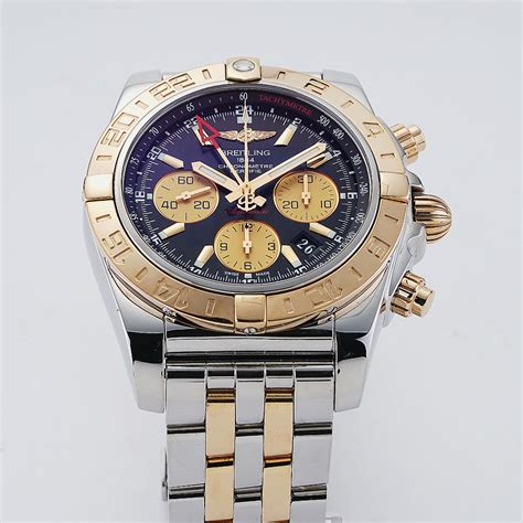 breitling chronomat 44 two tone|breitling chronomat 44 black dial.